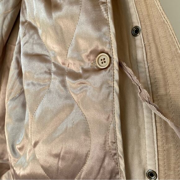 GAP 2-in-1 Parka Coat Jacket with Fur Trim Removable Lining Khaki Tan Hooded S - Picture 8 of 15